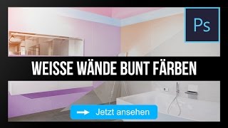 Weiße Flächen bunt einfärben in Photoshop [upl. by Lamej]