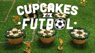 ¿Cómo preparar Cupcakes de Fútbol  Cocina Fresca [upl. by Paddie]