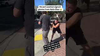 Nate Diaz is a man of the people 😅 via natediaz209IG shorts [upl. by Powel]