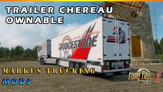 ETS2 MODS  Trailer Chereau Ownable 135  136 [upl. by Mollee22]