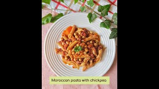 Moroccan pasta with chickpeas Gluten free [upl. by Ahsiken528]