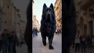 Giant black dog appears in Roman city [upl. by Perloff]