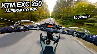 KTM EXC 250 Supermoto POV 4K [upl. by Mandal]