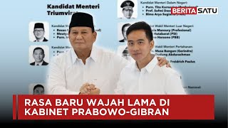 Rasa Baru Wajah Lama di Kabinet PrabowoGibran  Beritasatu [upl. by Atiniv]