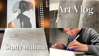 【ArtVlog】 My Journey to Becoming a Pro Illustrator in Japan  Daily Practice Routine [upl. by Lain]