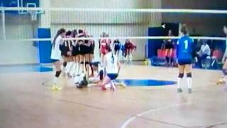 rottura legamento crociato anteriore Michela Ganz pallavolo  acl volleyball injury [upl. by Meela508]