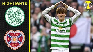 Kyogo Furuhashi Sends Celtic To QuarterFinal  Celtic 32 Heart of Midlothian  Premier Sports Cup [upl. by Cressler]