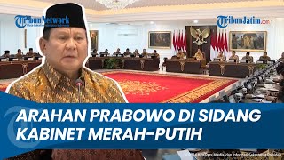 FULL Sidang Perdana Kabinet Merah Putih 2024 Arahan Presiden Prabowo MenteriKepala Badan [upl. by Nalhsa]