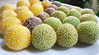 CARA MEMBUAT ONDE ONDE KACANG HIJAU LEMBUT EMPUK DAN ANTI MELETUS [upl. by Eisdnyl]