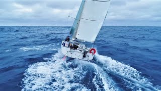 Mini 650 meters sending it offshore 17 kts  Ep 122  The Sailing Frenchman [upl. by Akinak482]