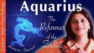 Aquarius zodiac sign personality psychology love work [upl. by Refotsirk]