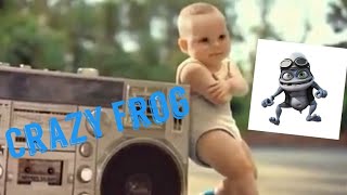 Baby dance in roller pub EVIAN Crazy Frog Version [upl. by Gnart]