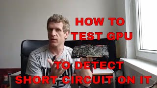 How to do a GPU Simple test to find out short circuit problems for beginners [upl. by Elleb]