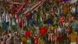 Hinchada de Instituto Cancionero en ElAguante RADIO VERDE [upl. by Accissej]