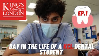 Day in the life of a KCL DENTAL student  EP1 1ST in WORLD [upl. by Rekrap]