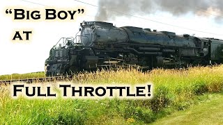 Union Pacifics quotBig Boyquot No 4014 Steam Locomotive at FULL Throttle Turn Volume UP bigboy 4014 [upl. by Aliuqahs]