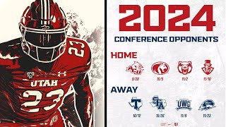 2024 Utah Utes Football Game Schedule [upl. by Mikel]