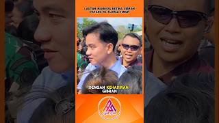 KEDATANGAN GIBRAN DI PENGUNGSI GUNUNG LEWOTOBI DIPENUHI LAUTAN MANUSIA videoviral shortvideo fyp [upl. by Name353]