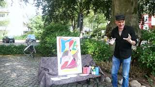 Freies und intuitives malen  Malseminar Free and intuitive painting [upl. by Longtin]