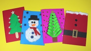 DIY Christmas Card Ideas  Christmas Craft for Kids [upl. by Tracay980]