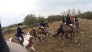 The Ledbury Hunt Manor Farm 10th February 2017 [upl. by Nnylyam509]