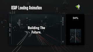 Amazing Website Loading Animation With GSAP  Quick Tutorial [upl. by Abbotsen]