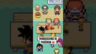 Thanksgiving in Pokemon ❤️ pokemon shorts [upl. by Eyk934]