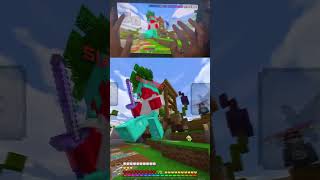 Minecraft Mobile player Handcam PvP Combos amp Clutches [upl. by Enneibaf]