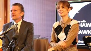 Ethan Hawke amp Maya Hawke press conference Stockholm Film Festival [upl. by Dyrrej]