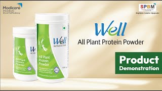 Well All Plant Protein Powder  Product Demonstration [upl. by Robinetta]