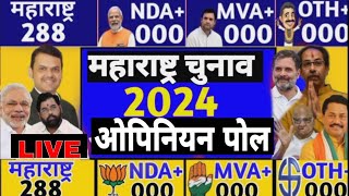 Maharashtra Vidhansabha chunav 2024 Maharashtra Assembly Election Opinion Poll 2024 NDA vs MVA [upl. by Syla]