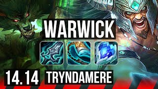 WARWICK vs TRYNDAMERE TOP  44k DMG 900 games 11411  NA Master  1414 [upl. by Danice822]