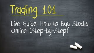 Live Guide How to Buy Stocks Online StepbyStep [upl. by Nilson]