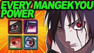 Every Mangekyou Sharingan Power Explained [upl. by Ahusoj]