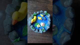 DIY clay ideas ll clay duck clay claycraft sorts sortsfeed [upl. by Hoxsie]