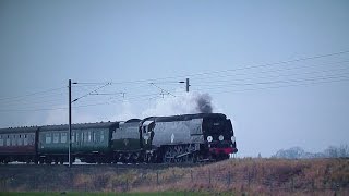 Tangmere In Full Flow On The ECML  Valentines White Rose  2016 [upl. by Bergstrom724]