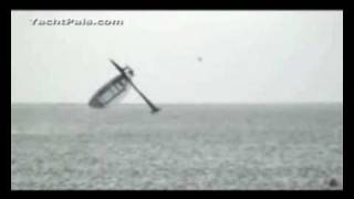 SailRocket boat crash at record speed [upl. by Amej]