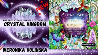 💎 MYTHOGRAPHIC CRYSTAL KINGDOM  Weronika Kolinska  Livre de Coloriages Adulte  Flip Through [upl. by Bethesde]