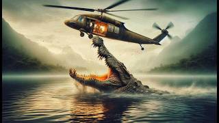 Crocodile vs Helicopter  Lake Placid 1999  Hollywood Thriller Movie Explained In Hindi [upl. by Atiuqcir]