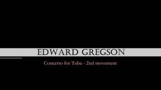 Gregson Tuba concerto 2nd movement  piano accompaniment [upl. by Yendyc]