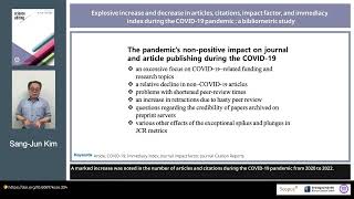 Explosive increase and decrease in articles citations impact factor and immediacy index during [upl. by Valina]