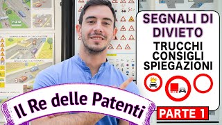 SEGNALI DI DIVIETO PT1  IL RE DELLE PATENTI  PATENTE B  ESAME DI TEORIA [upl. by Aisined]