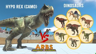 HYPO REX Mod vs ALL UNITS CARNIVORE DINOSAURS [upl. by Idur]