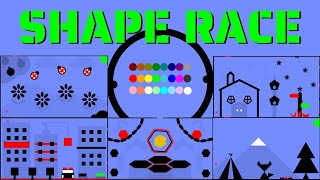 24 Marble Race EP 47 Shape Race by Algodoo [upl. by Ballman]