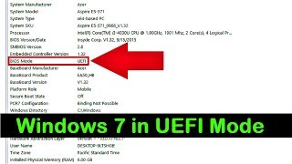 How to Install Windows 7 in UEFI Mode Complete Tutorial [upl. by Durgy]