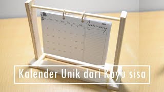 DIY kalender meja unik 2019  How to make calendar [upl. by Atilamrac773]