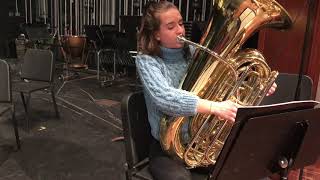 Lucy Rogers Gregson Tuba Concerto Mvt II [upl. by Carlene590]