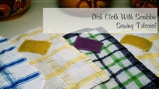 Dish Cloths  Dish Cloths With Scouring Pad  Quick Sewing Project Tutorial [upl. by Daphene263]