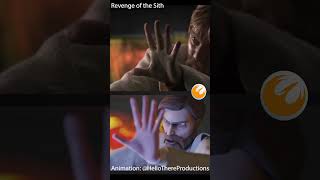 Revenge of the Sith Animation vs Live Action [upl. by Mena604]