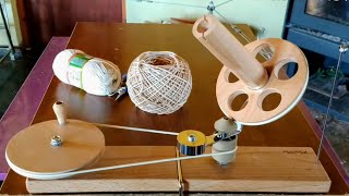 A real yarn ball winder the KnitPro Mega Ball Winder [upl. by Werner691]